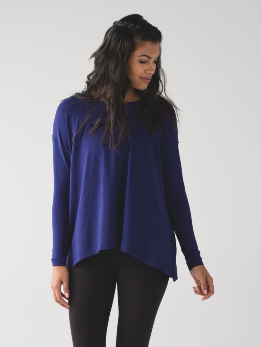 Lululemon City Bound Rulu Long Sleeve Top, Emperor Blue, 8